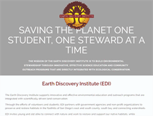 Tablet Screenshot of earthdiscovery.org